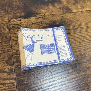 Crinkle Cup Cakes Advertising Recipe Fold-Out Booklet Vtg 3x2.5 Mini Cookbook